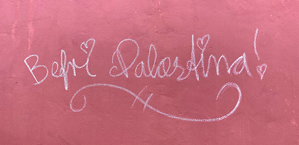 Daenemark Graffiti Befreit palästina