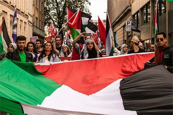 Palästina-Solidaritätsdemonstration in Brüssel