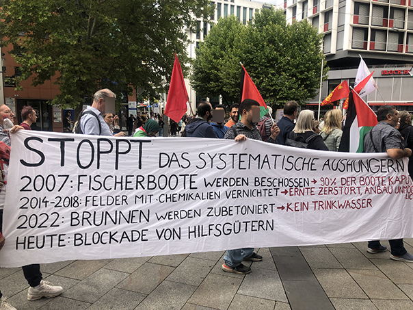 Demo in Stuttgart am 2. August 2025 für Gaza