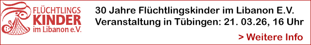 Flüchtlingskinder im Libanon e.V: 30 jähriges Jubiläum