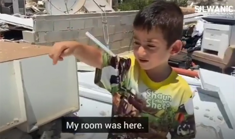 Ein Junge aus dem Stadtteil Silwan in Ostjerusalem beschreibt die Zerstörung des Hauses der Familie
