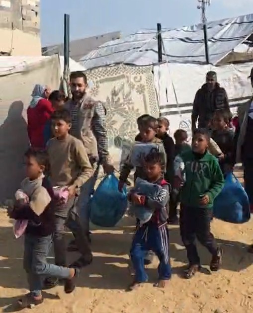 Kleiderverteilung in Gaza