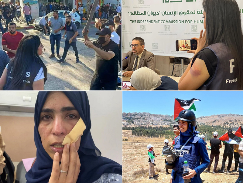 Gezielt werden palästinensische Journalistinnen von der Polizei der PA angegriffen