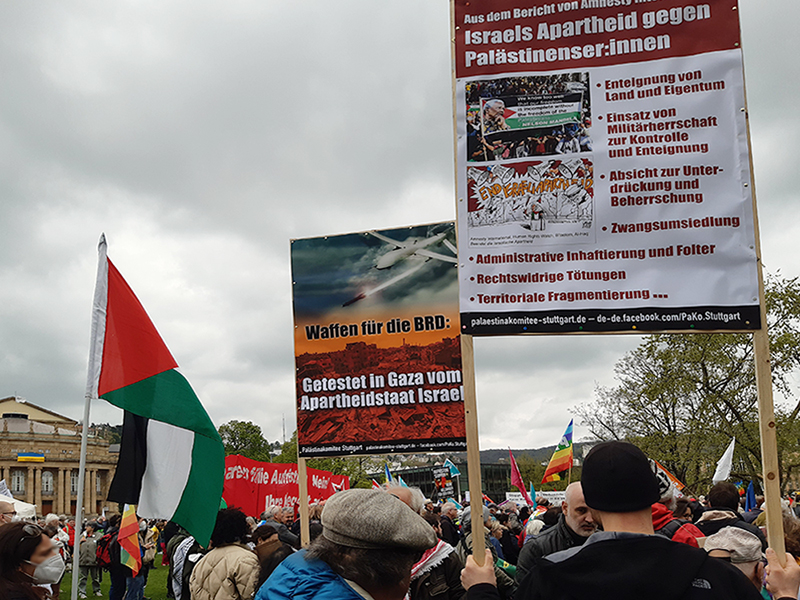 Plakat - Waffen für die BRD: Getestet in Gaza vom Apartheidstaat Israel 