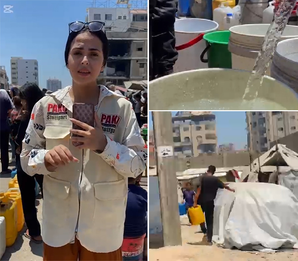 Wasser statt Waffen für Gaza